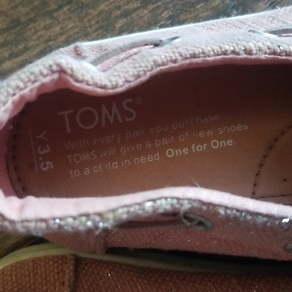 Girls pink glitter TOMS - Picture 4 of 5